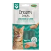 Creamy Snacks Chat x4, poulet,crabe, 60g