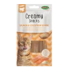 Creamy Snacks Chat x4, saumon,poudre de colostrum bovin, 60g