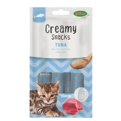 Creamy Snacks Chat x4, thon, chaton, 60g