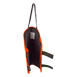 Demi jambière de débourrage pour chiot, toile Signature Orange