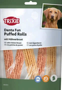 Denta Fun Puffed Rolls à la poitrine de poulet 12,5 cm, 100 g