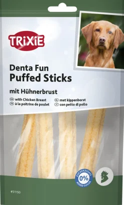 Denta Fun Puffed Sticks à la poitrine de poulet 12,5 cm, 40 g