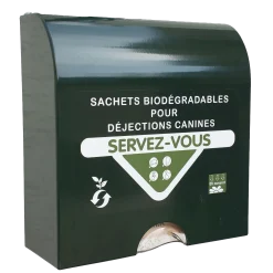 Distributeur de sachet à déjection canine en liasse papier 100% biodégradable