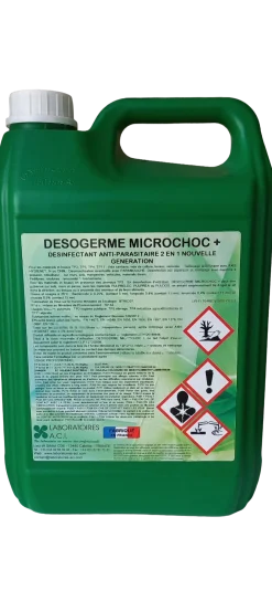 Désinfectant Desogerme Microchoc +, 5 litres