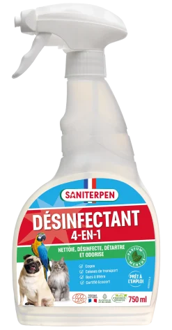 Désinfectant Saniterpen Viractif, prêt à l'emploi, 750 ml