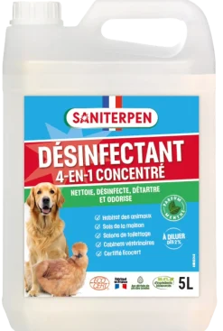 Désinfectant Viractif Saniterpen, 5 litres