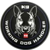 Ecusson 3D Rubber K9 Evolution "K9 working dog handler"