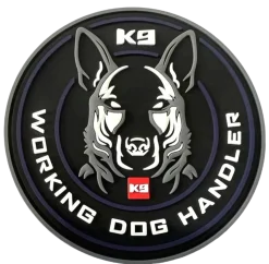 Ecusson 3D Rubber K9 Evolution "K9 working dog handler"