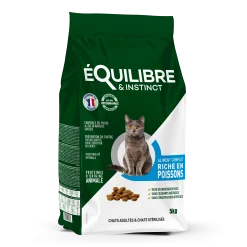 Equilibre & Instinct - Croquettes chat stérilisé POISSON, 5 kg