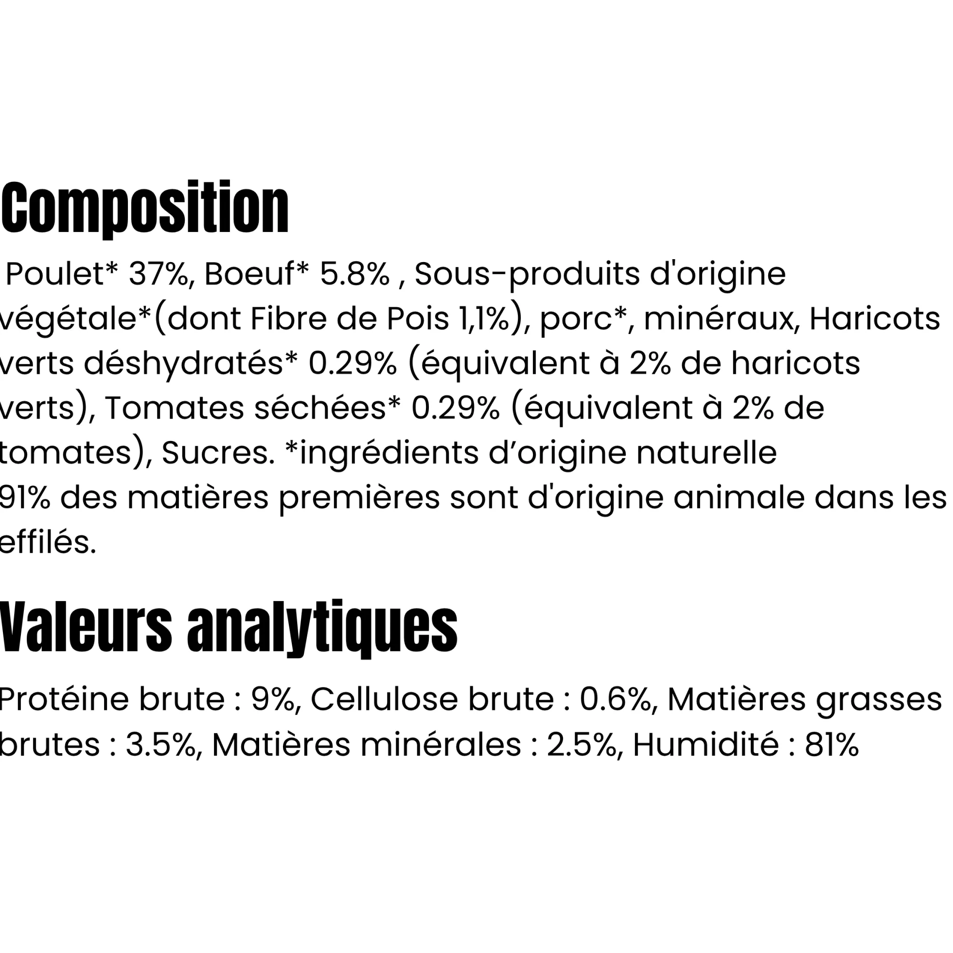 Equilibre & Instinct - Effilés chat Boeuf, 12 x 85 g