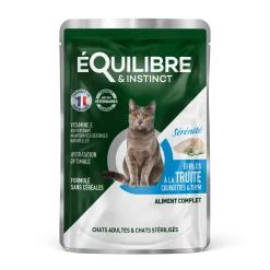 Equilibre & Instinct - Effilés sauce truite, courgettes, thym, 85 g