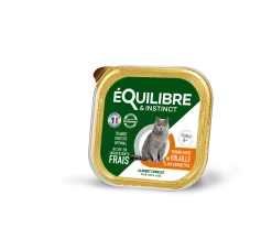 Equilibre & Instinct - Pâtées chat senior volaille, 85 g
