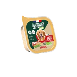 Equilibre & Instinct - Terrine BIO chien, riche en boeuf, 150 g