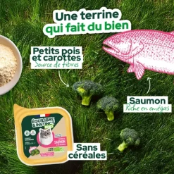 Equilibre & Instinct - Terrine BIO chat saumon légumes, 85 g