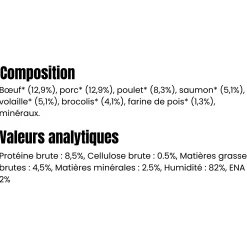 Equilibre & Instinct - Terrine BIO chat saumon légumes, 85 g