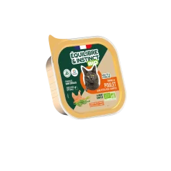 Equilibre & Instinct - Terrine BIO chat, riche en poulet, 85 g