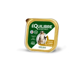 Equilibre & Instinct - terrine chien adulte riche en canard, 300 g