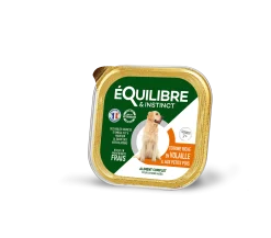Equilibre & Instinct - terrine chien agé riche en volaille, 300 g
