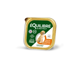 Equilibre & Instinct - terrine jeune chien riche en volaille, 150 g