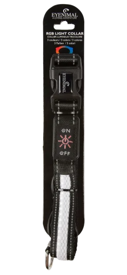 Eyenimal Collier lumineux tricolore (R V B) Taille S