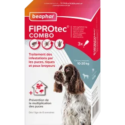 Fiprotec Combo moyens chiens (10-20 kg) 3 pipettes