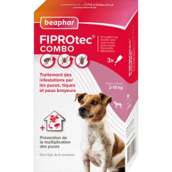 Fiprotec Combo petits chiens (2-10 kg) 3 pipettes