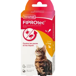 Fiprotec Spot On au friponil chat contre puces et tiques 1 x 0.5 ml