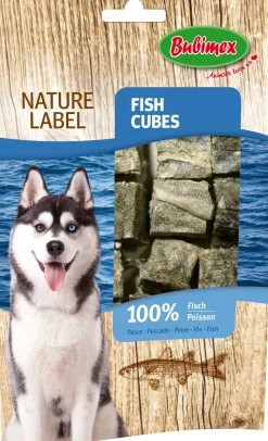Fish cubes, dos de cabillaud, 75 gr