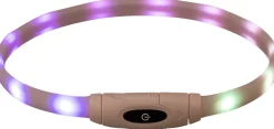 Flash anneau lumineux USB, en silicone, XS-XL: 65 cm,16 mm, multicolore