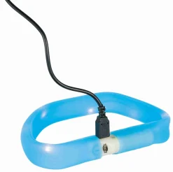 Flash bande lumineuse USB, en silicone, M-L: 50 cm,30 mm, bleu