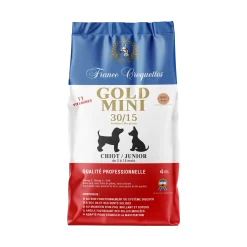 France Croquettes GOLD Chiot / junior 30/15 - mini croquettes - 4 kg