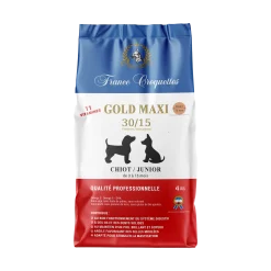 France Croquettes GOLD Chiot / junior 30/15 - maxi croquettes - 4 kg