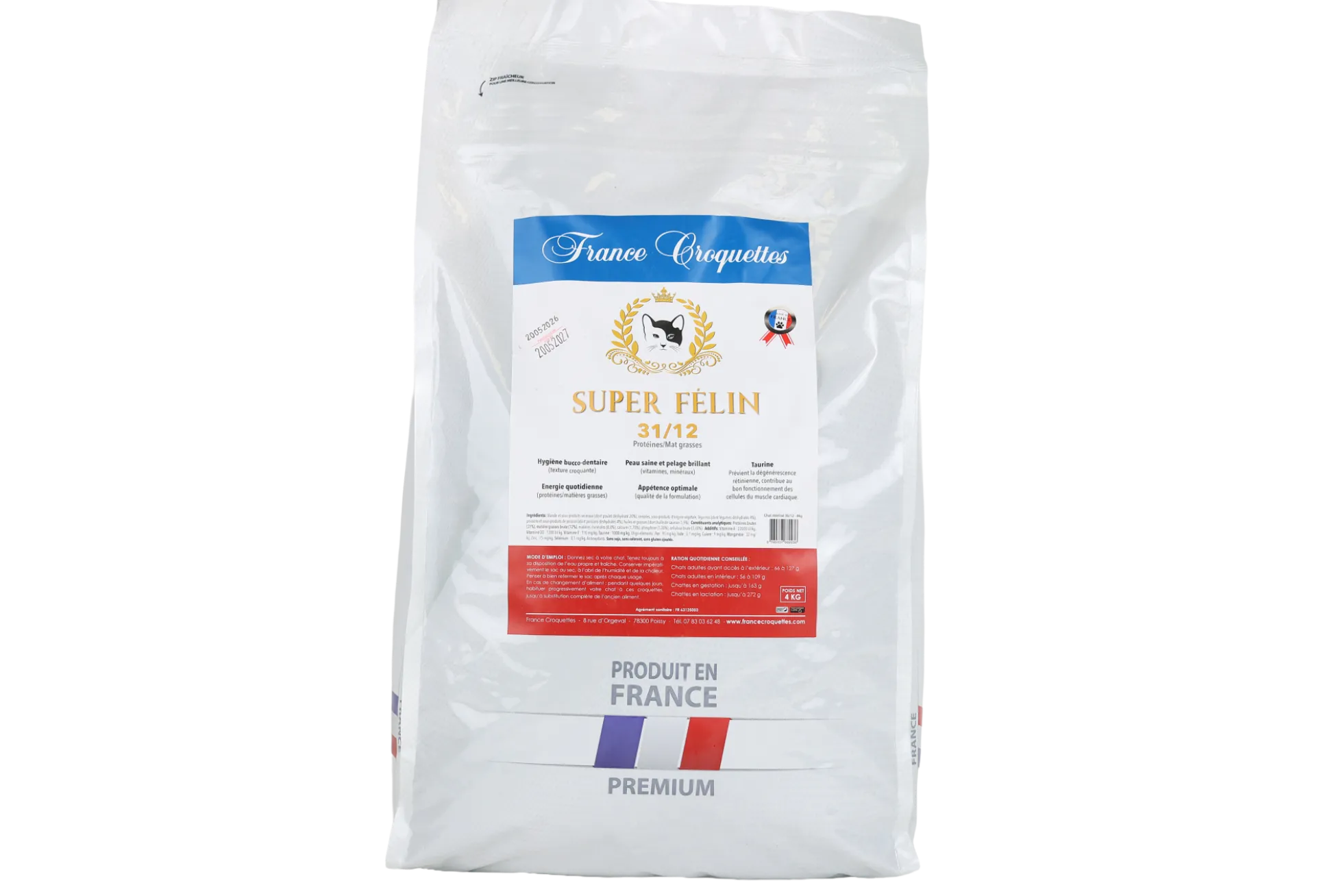 France Croquettes Super Felin 4 kg