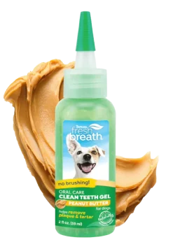 Fresh Breath Oral Care,Gel dentifrice au beurre de cacaouete, Tropiclean