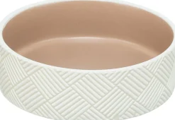Gamelle en céramique Motif 1 l/ 18 cm, blanc/beige