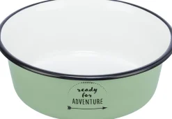 Gamelle, en émail/acier inox, 1,9 l/ 21 cm, vert