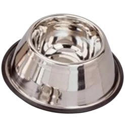 Gamelle inox conique anti-glisse pour chiens longues oreilles