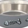 Gamelle pour chat en acier inox