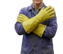 Gants long renforcé - cuir double peau - pour femme