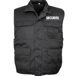 Gilet matelassé SECURITE, noir, taille S