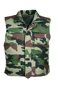 Gilet matelassé type baroudeur / grand froid - Cam taille XXL