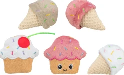 Glace et cupcake, en peluche, catnip, 7 cm