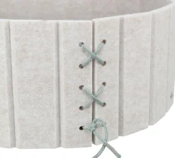 Griffoir avec bord en feutre / catnip 38 × 16 cm, crème