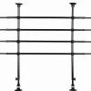 Grille de séparation voiture avec angle, largeur: 85-140 cm hauteur: 75-110 cm, noir
