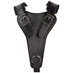 Harnais de motivation Luxe en cuir, taille 3, noir