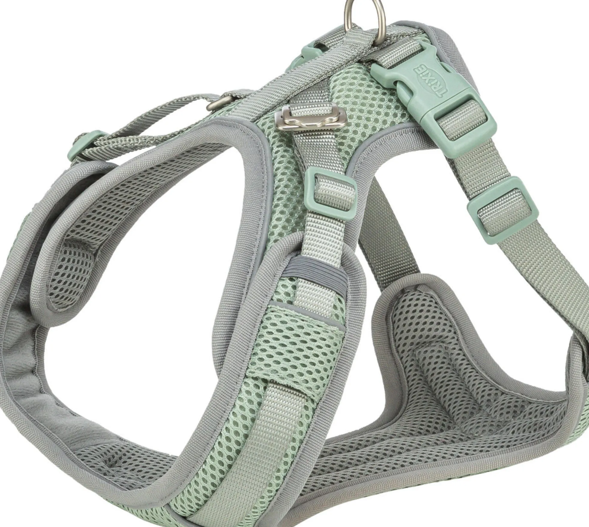 Harnais Premium FlexMesh, coupe large, XS–S: 40–57 cm,15 mm, pétrole