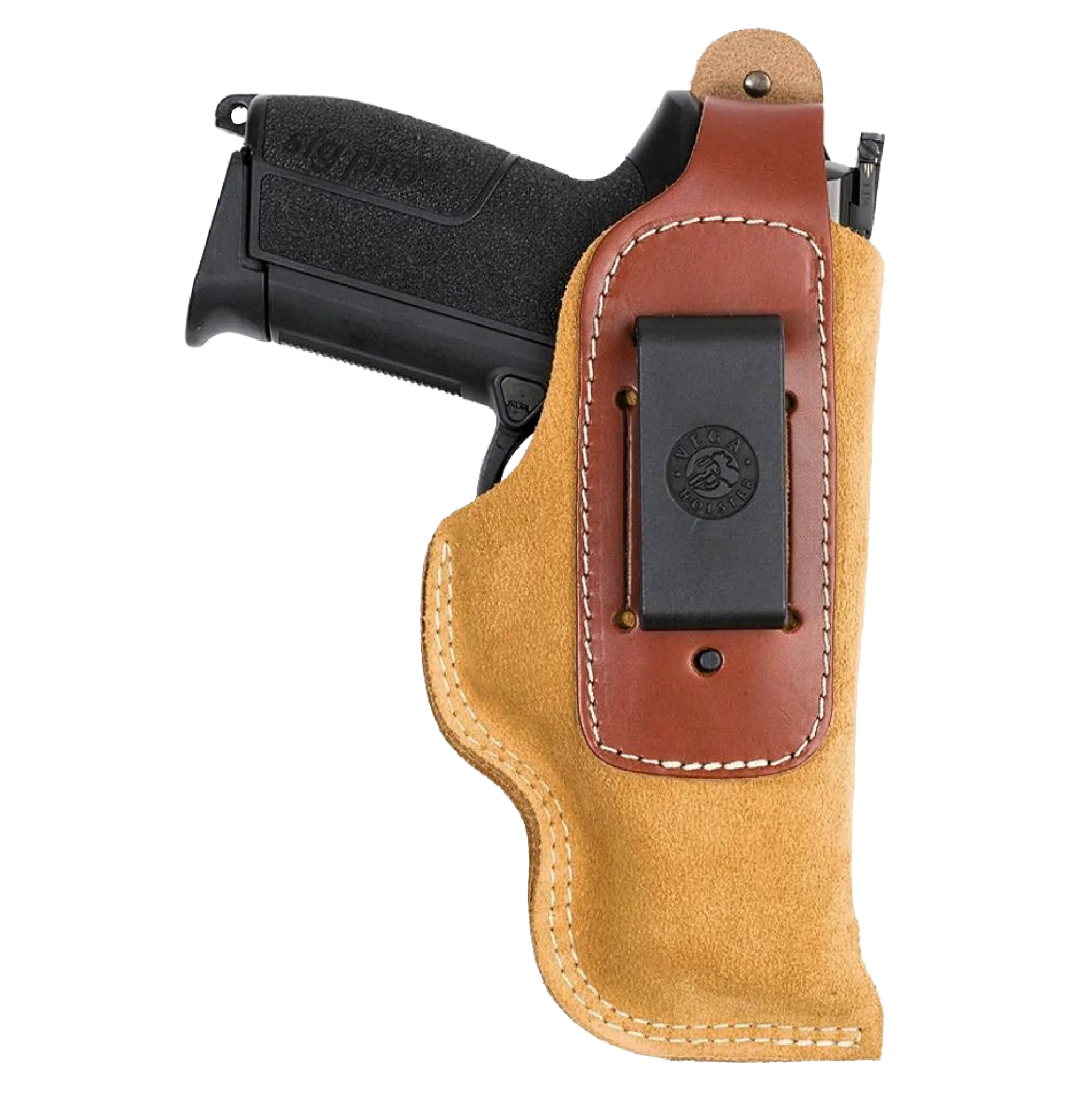 Holster ambidextre inside IA43 en cuir souple beige