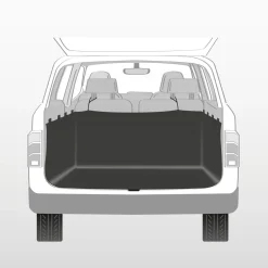 Housse de protection pour coffre de voiture, avec rebords latéraux hau