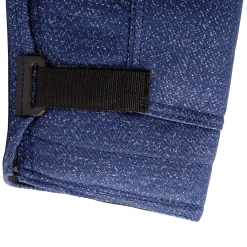 Jambière entrainement, chien adulte (à ouverture Velcro), toile Héritage Bleu