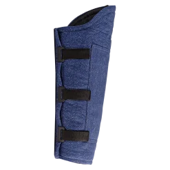 Jambière entrainement, chien adulte (à ouverture Velcro), toile Héritage Bleu